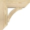 Ekena Millwork Thorton Slat Rough Sawn Bracket w/ Offset Brace, Douglas Fir, 6"W x 16"D x 16"H BKT0604X16X16THR06RDF - alternate 2